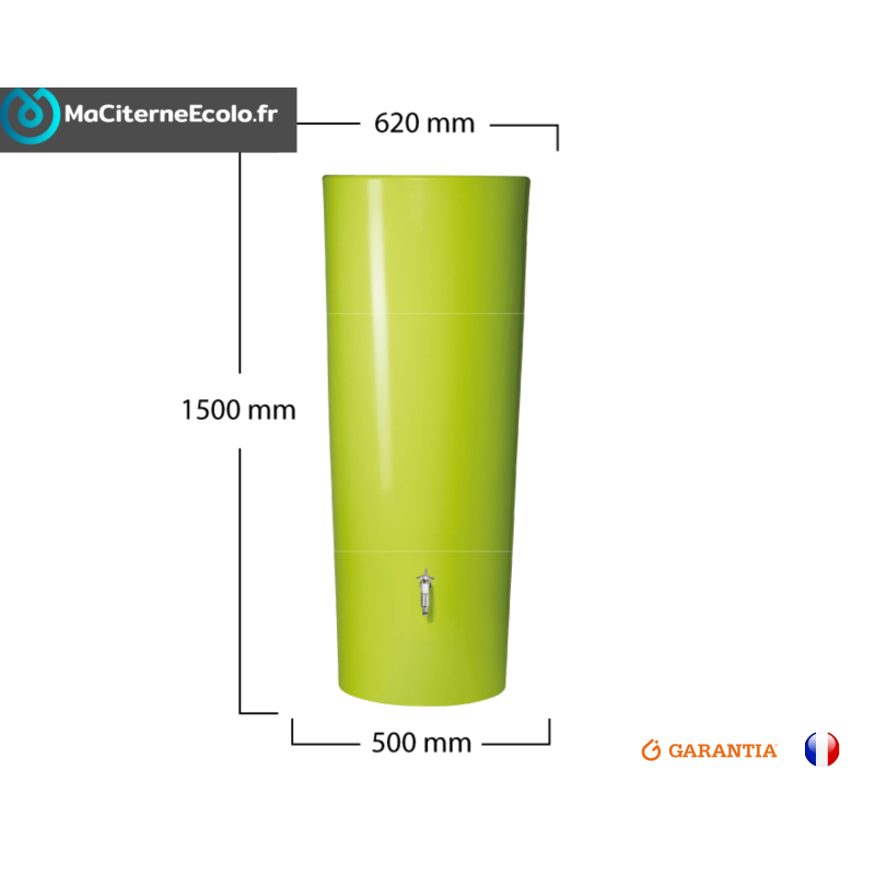 Citerne récupération eau de pluie vase