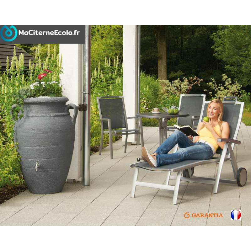 Antik grijs graniet water collector