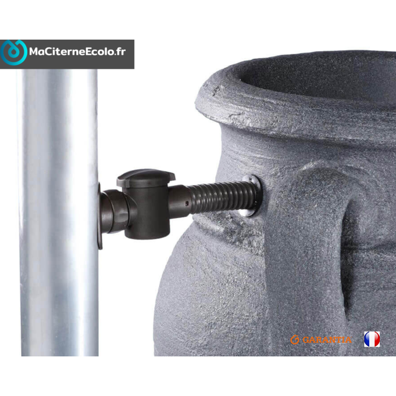 Collettore d'acqua a parete Antik, grigio granito