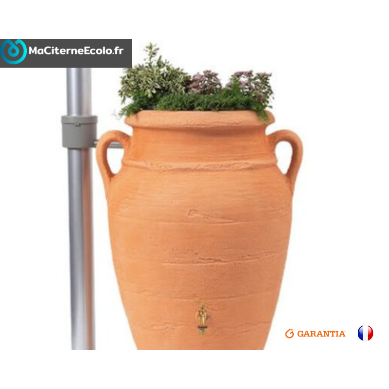 Antik Terracotta Wasserauffangbehälter