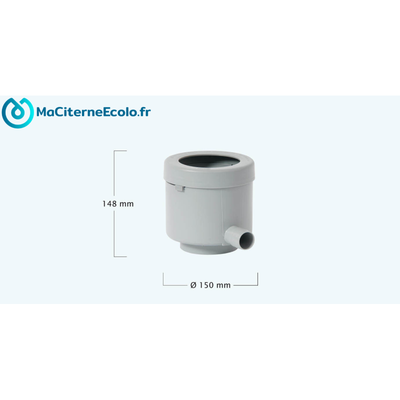 Colector de caleira filtrante Eco de luxe cinzento