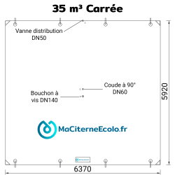 Shema citerne souple 35 000 litres format carrée Maciterneecolo
