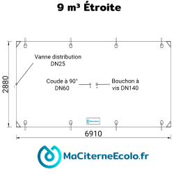 Serbatoio flessibile da 9m3