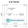 Serbatoio flessibile da 6 m3