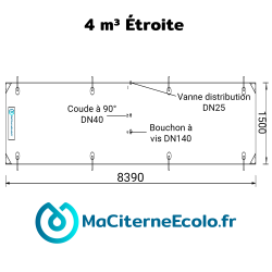Schéma 4 m³ Étroite Schéma 4 m³ Étroite