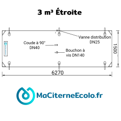 Schéma 3 m³ Étroite