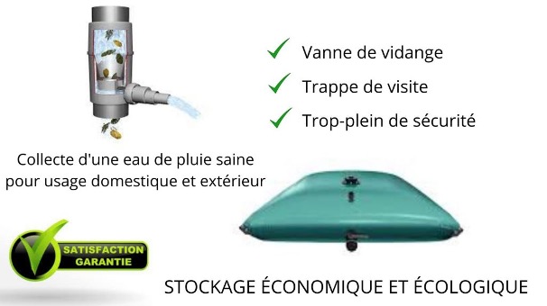 citerne souple récupération eau de pluie